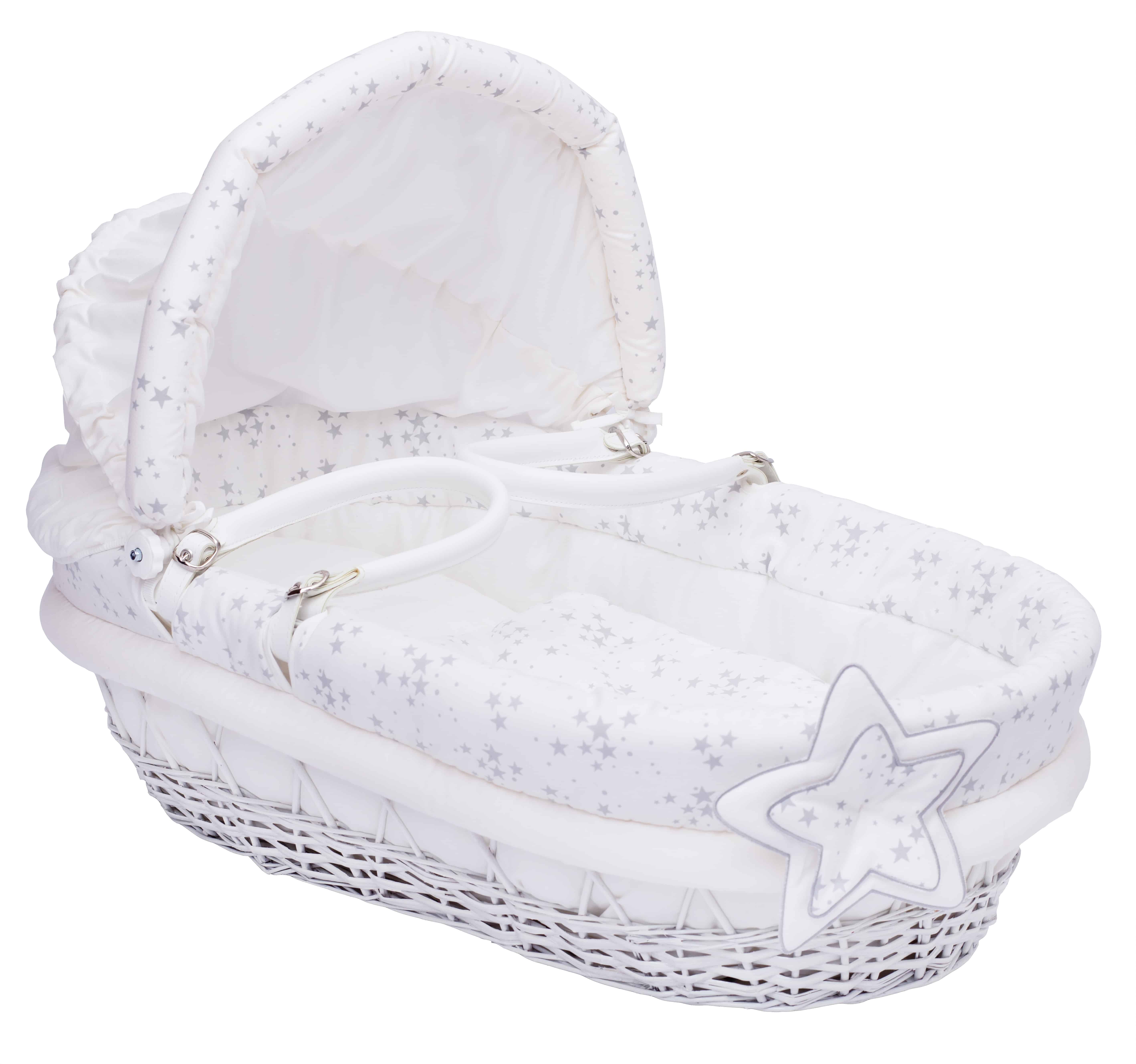 Couffin Osier Tissu 100 Coton Bio Maison Nougatine