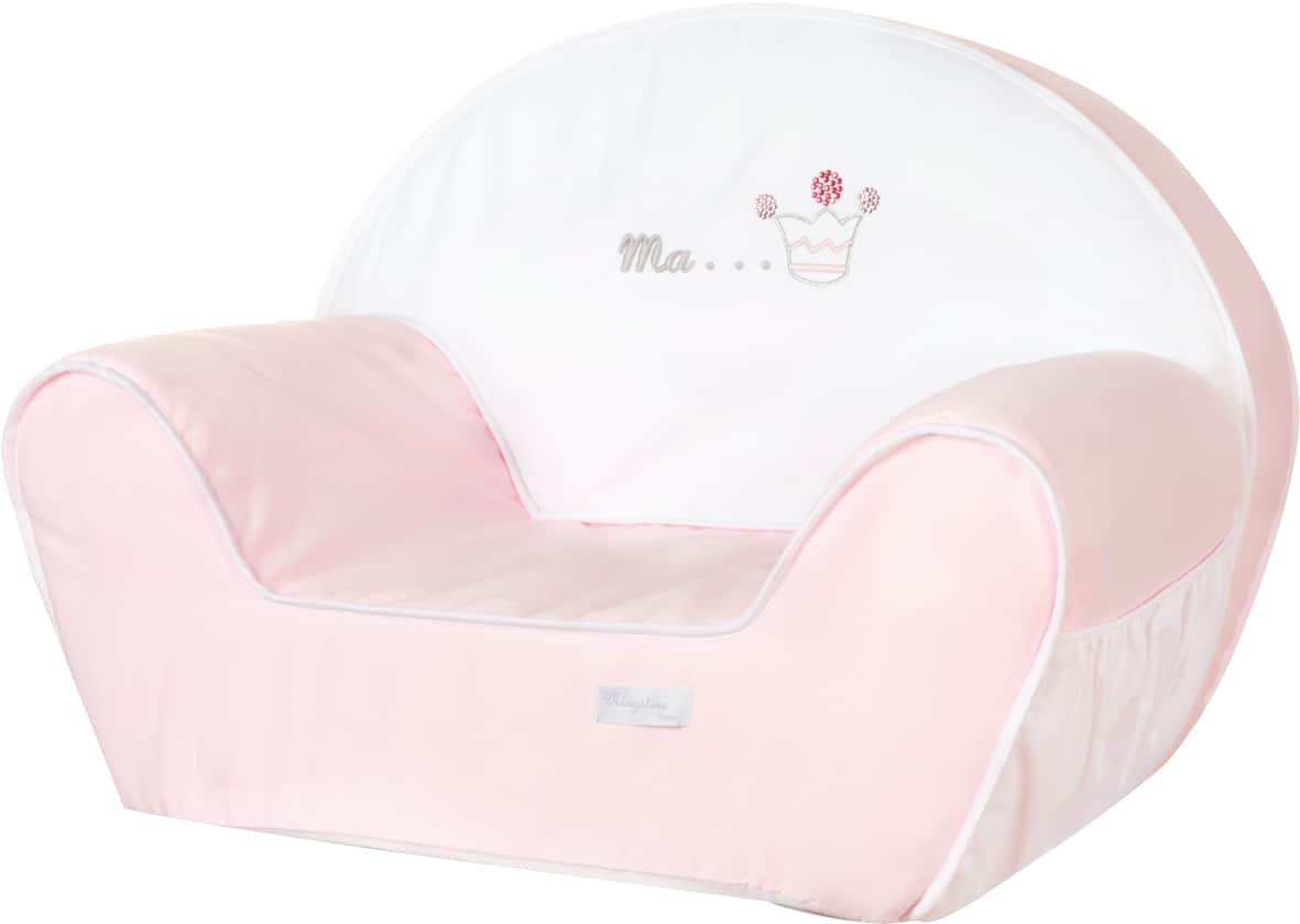 Fauteuil bébé Fille Rose Princesse Strass Swarovski - Maison Nougatine