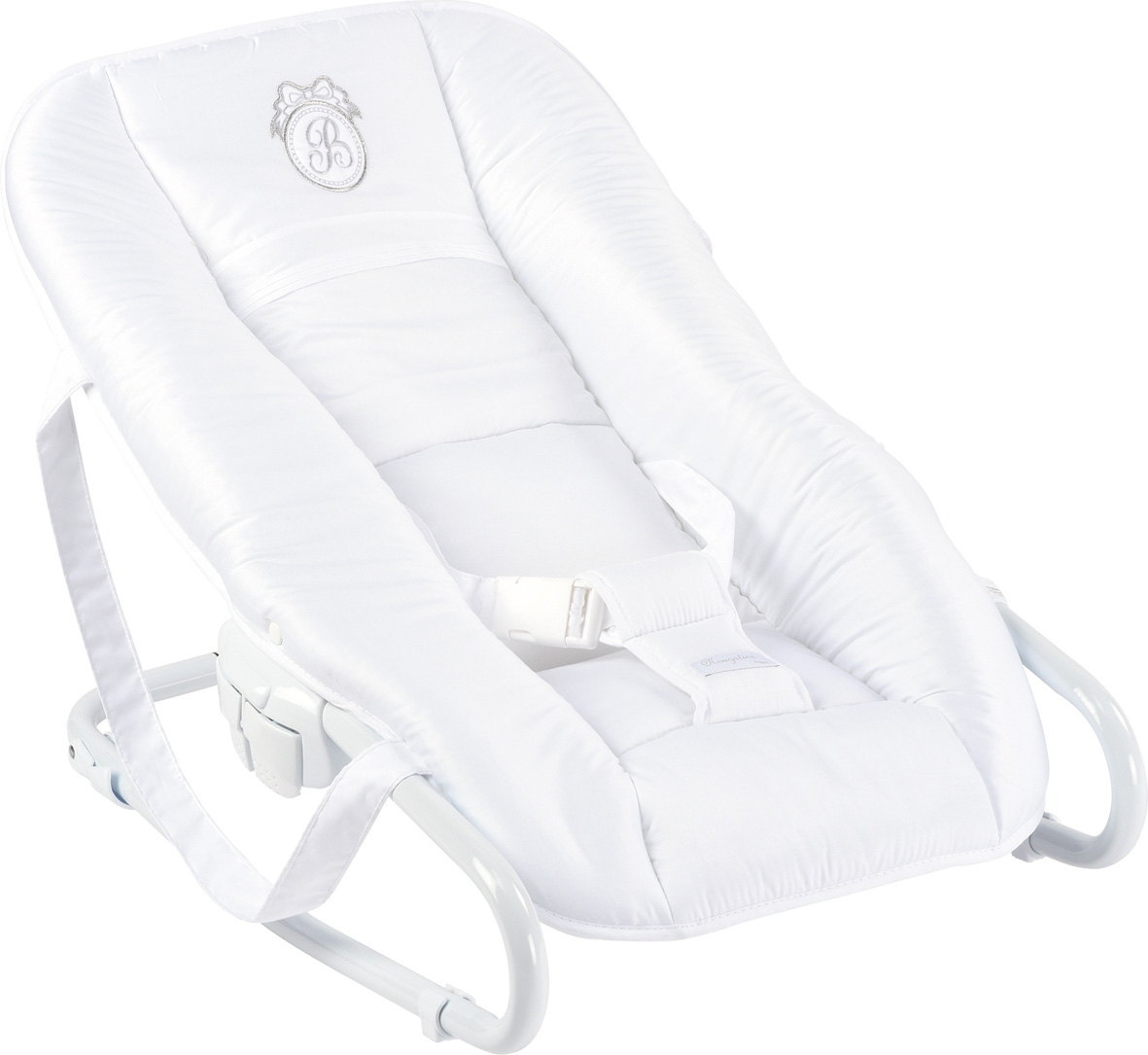 Couffin bébé Osier Tissu Blanc 100% coton Pure - Maison Nougatine