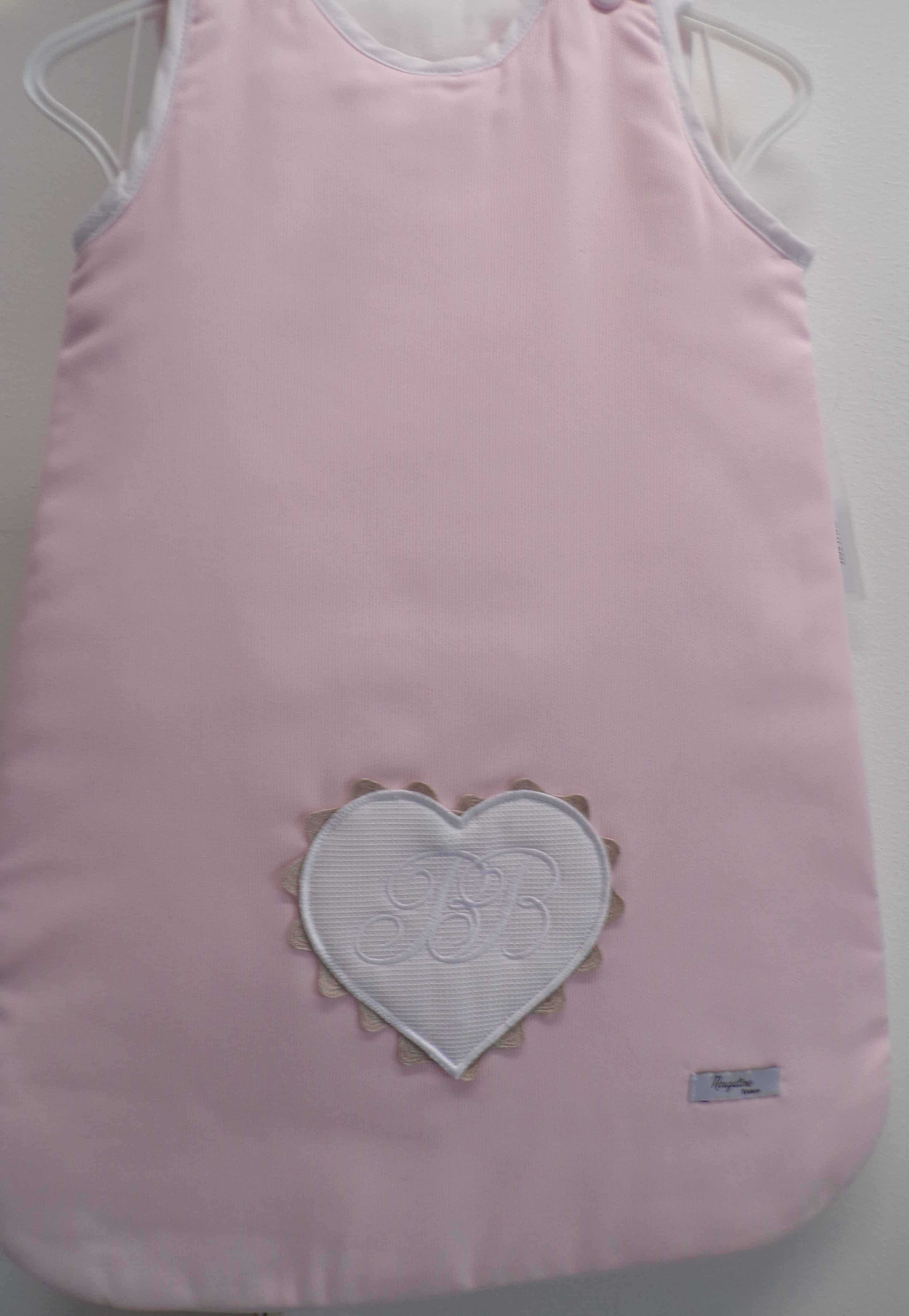 Gigoteuse naissance hiver extra chaude, 100% coton, manche amovibles et  personnalisable - Rose