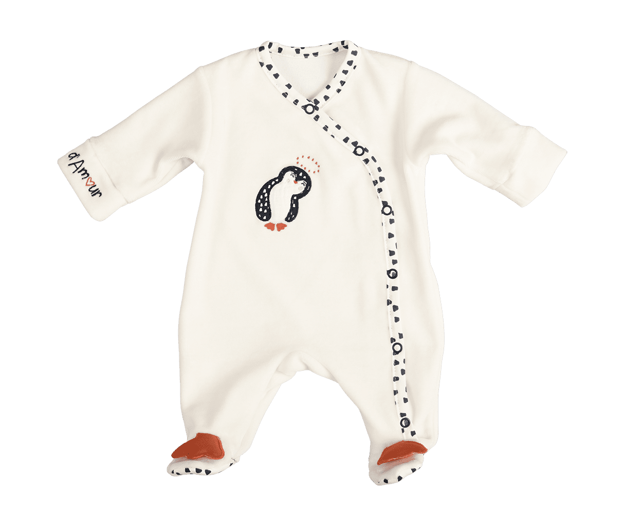 Pyjama bébé Pingouin Blanc