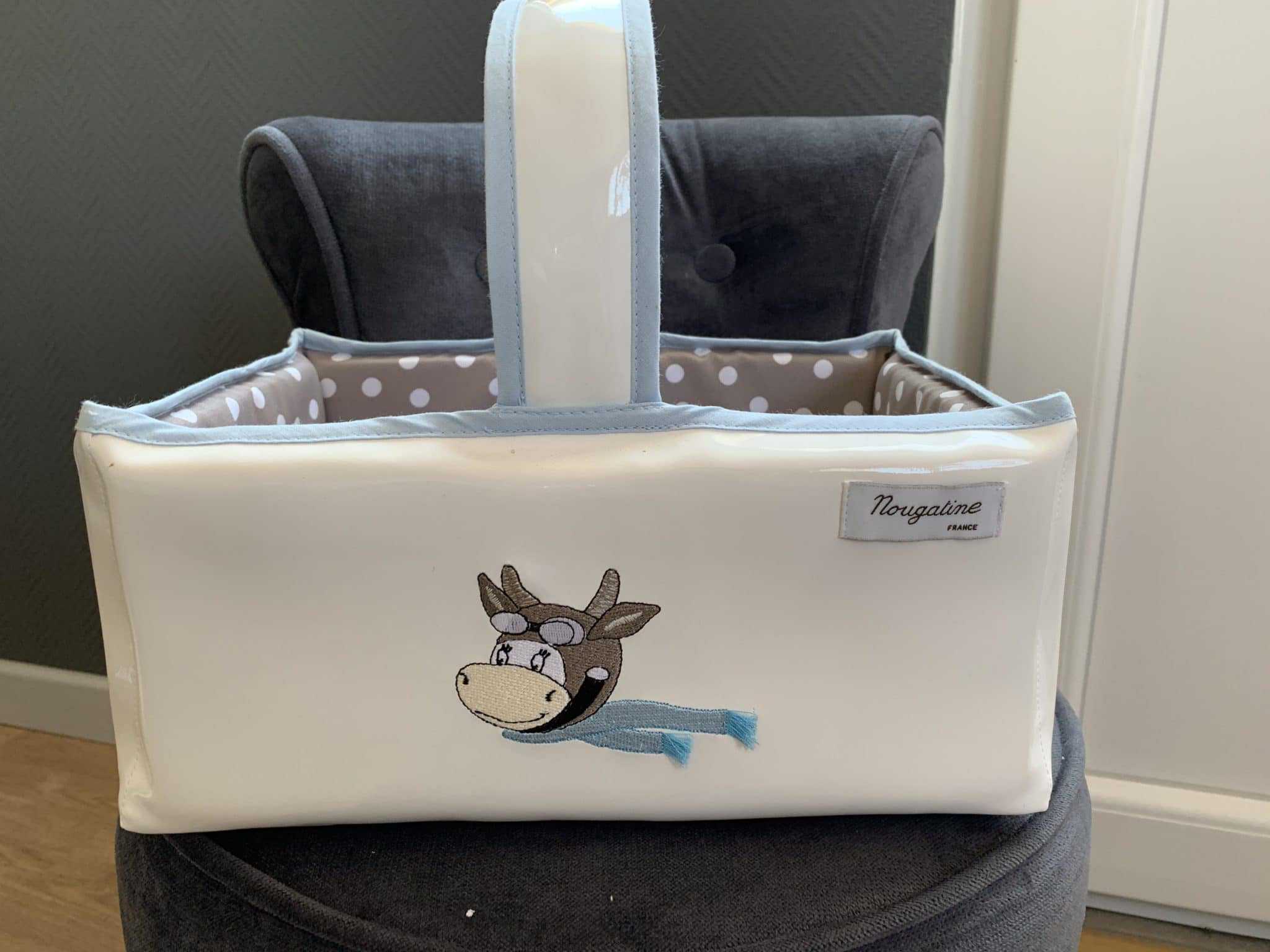 Corbeille De Toilette Plastifiee Hans Maison Nougatine