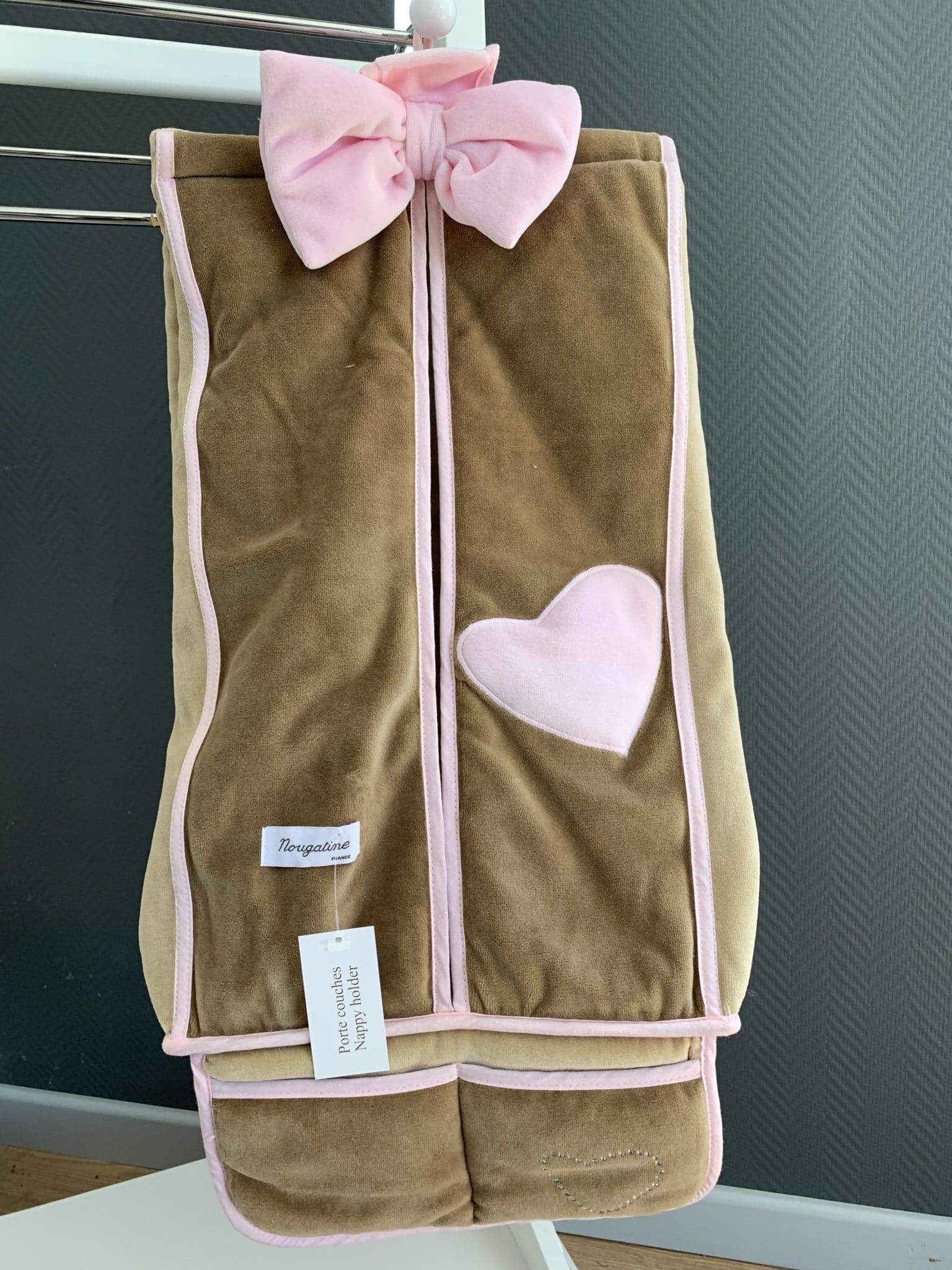 Porte Couches Bebe Rose Maison Nougatine