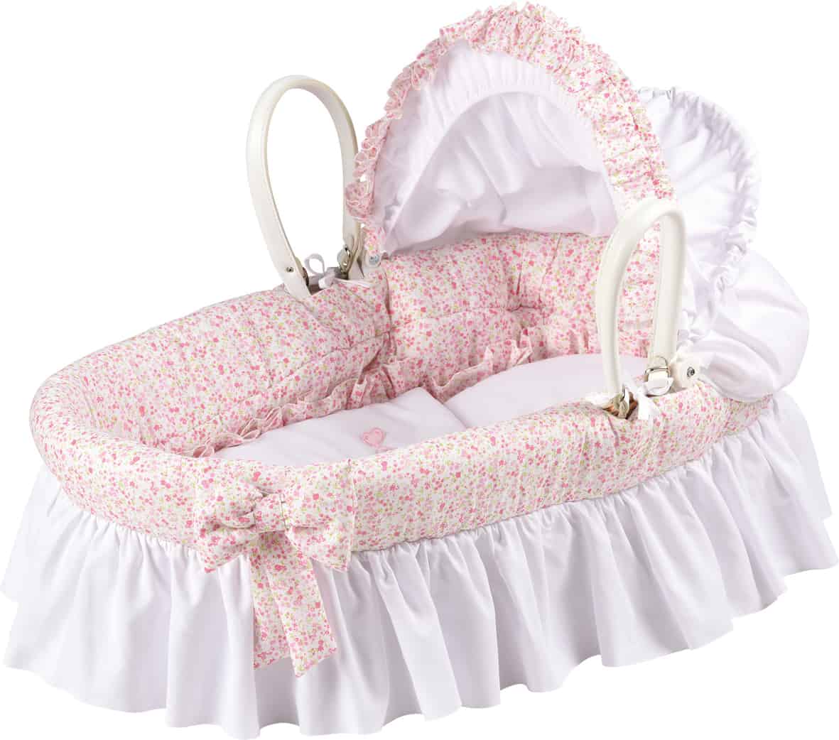 Couffin bébé Fille Fleurs coton Tara