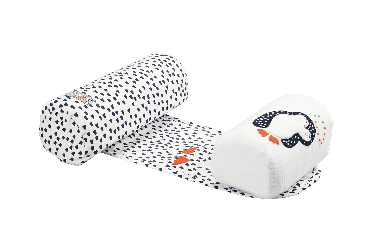 Cale Bébé Gaze De Coton Pingouin Blanc