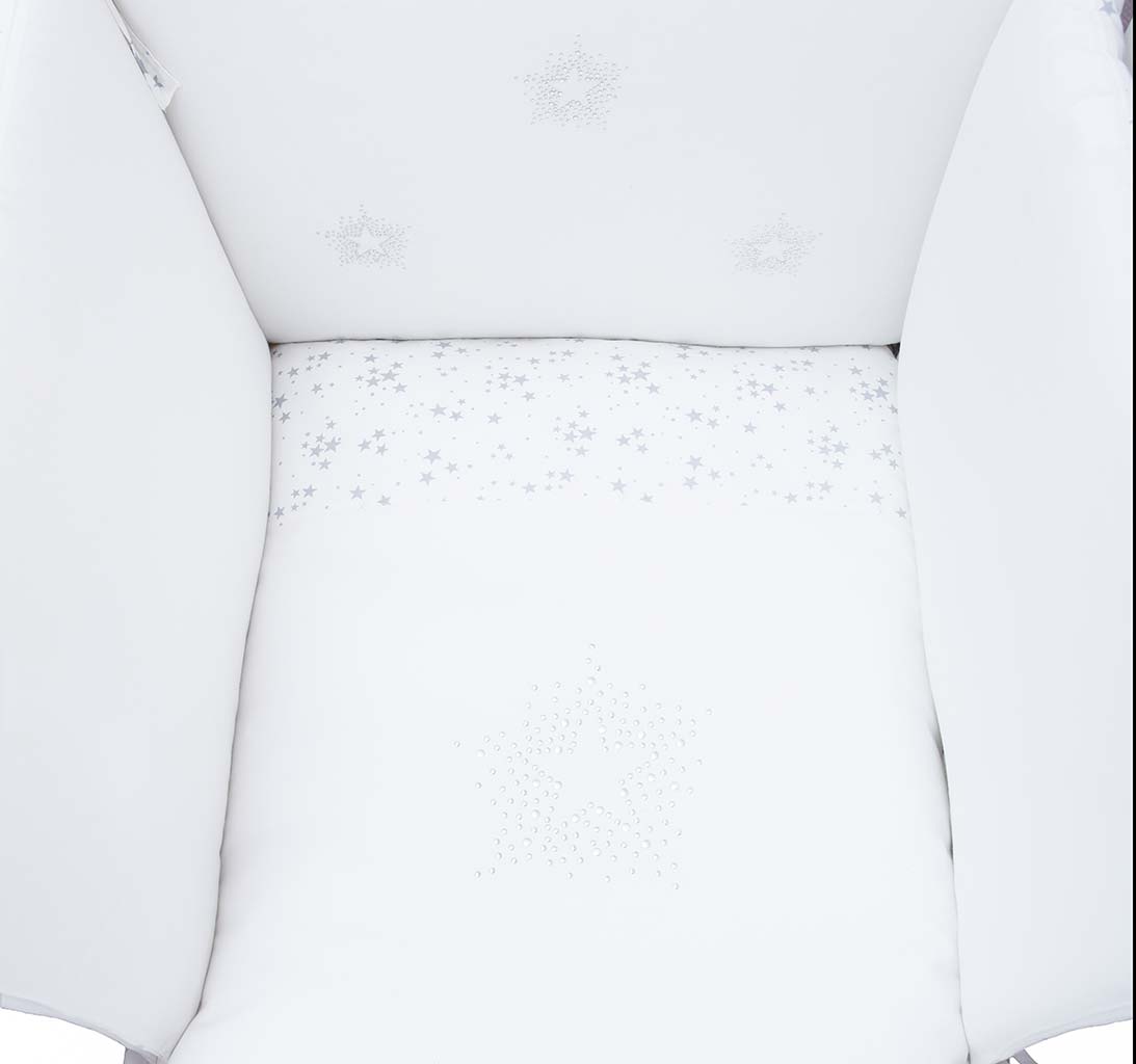 Tour De Lit Blanc Coton Bio Constellation