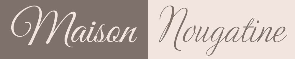 Logo bicolore Maison Nougatine
