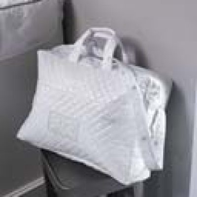 Sac à Langer / sac nursery100% PVC Blanc Basile