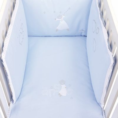 Tour De Lit Garçon Bleu Et Blanc Gabriel