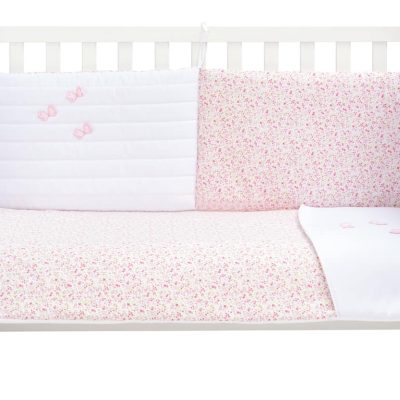 Tour de Lit Coton Fille Fleurs Tara
