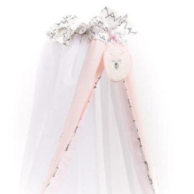 Ciel De Lit bébé Fille Lama Rose