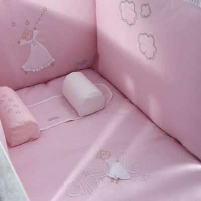 Cale bébé déhoussable de la collection Ange rose