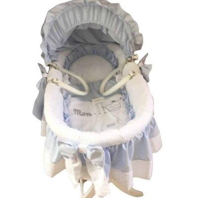 Couffin bébé Strass Swarovski Prince Bleu