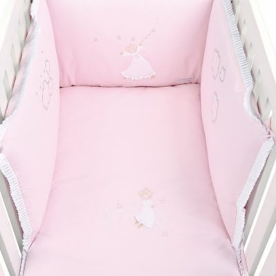 Tour De Lit Fille Ange Rose