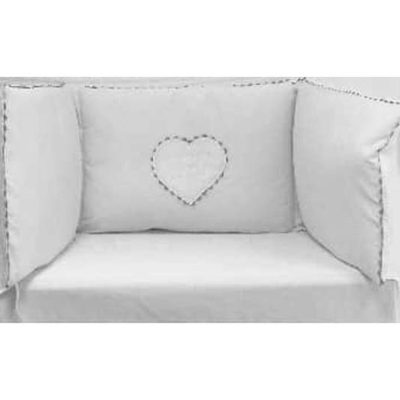 Tour De Lit Bébé Coton Blanc Emma