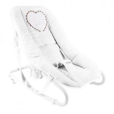 transat bébé emma blanc et beige
