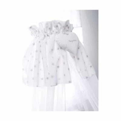 Ciel De Lit Bébé Blanc Basile